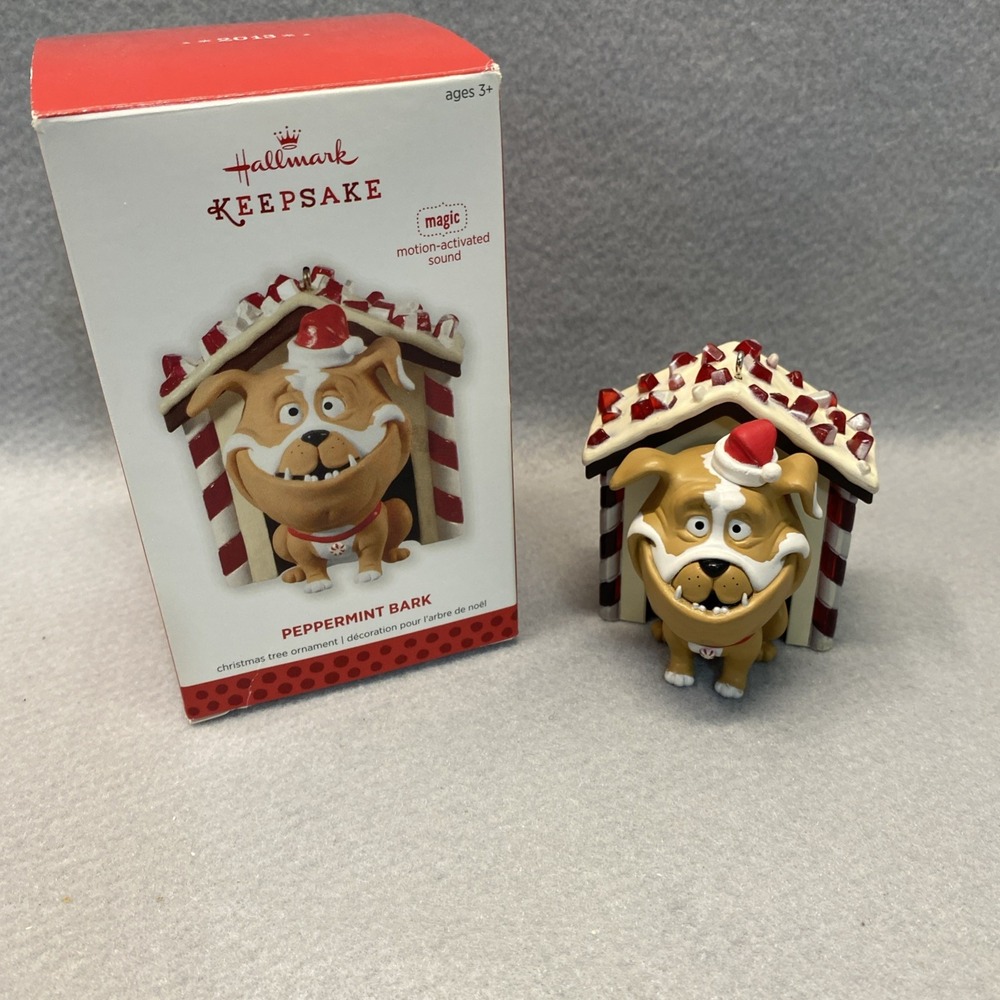 Hallmark Keepsake Christmas Ornament Peppermint Bark Magic Motion Activated 2013